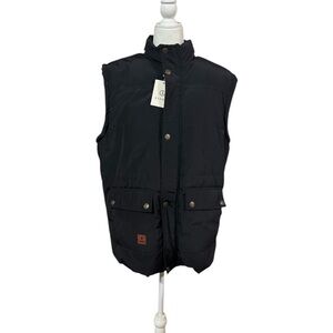 Men's Black Quilted Vest